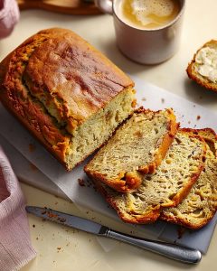 Bolo de banana na Air Fryer fofinho e dourado, com casquinha leve e interior úmido cheio de sabor.